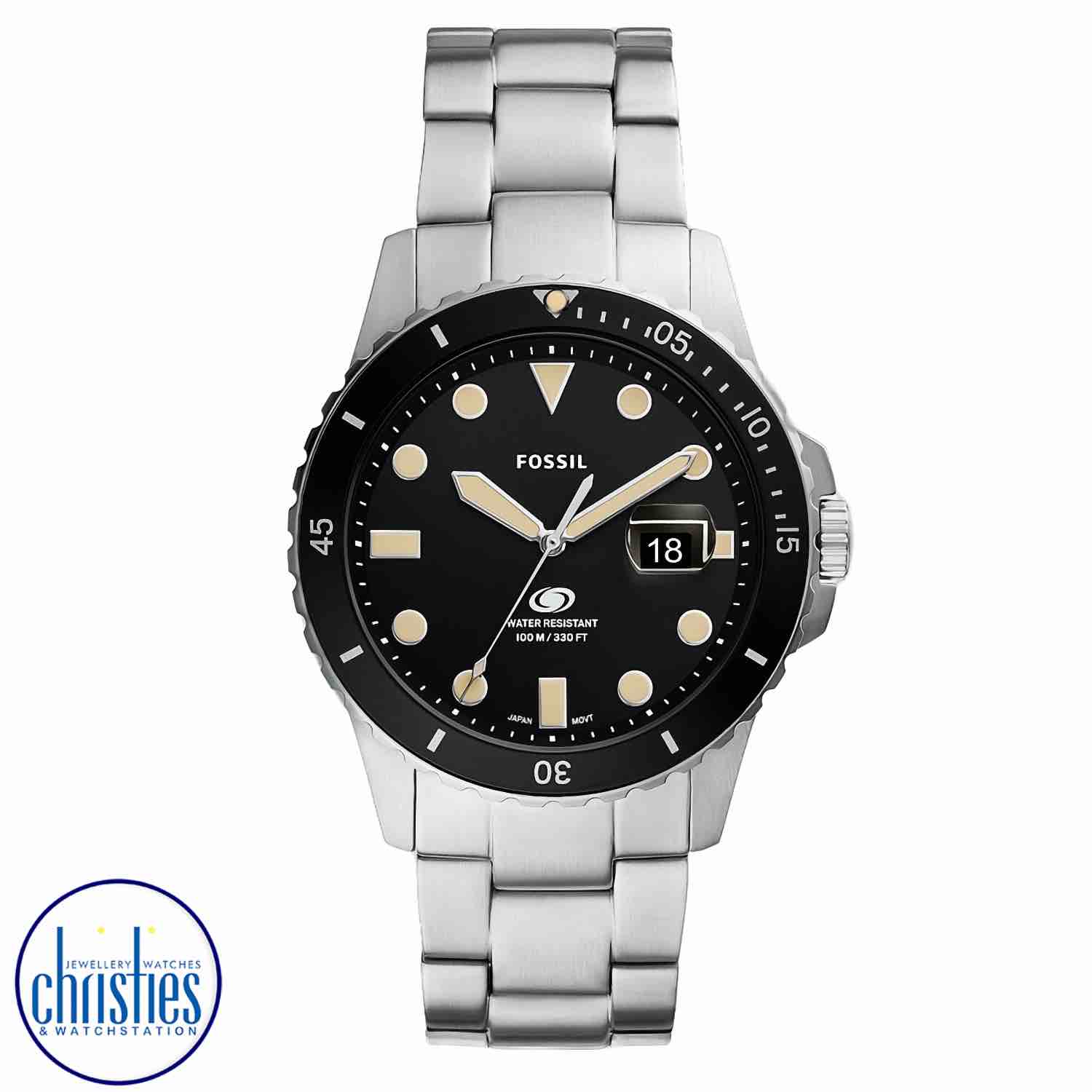 FS5952 Fossil Blue Stainless Steel Watch. FS5952 Fossil Blue Three-Hand Date Stainless Steel WatchAfterpay - Split your purchase into 4 instalments - Pay for your purchase over 4 instalments, due every two weeks.