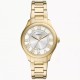 Fossil Gilmore ES5395 Gold-Tone Watch Fossil Gilmore ES5395 women's gold watch featuring a silver dial and date window