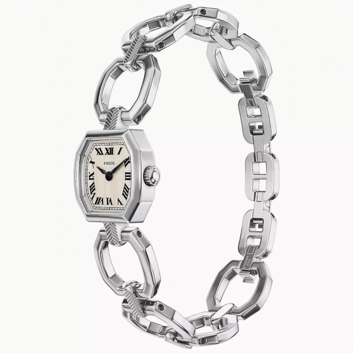 Fossil Harlow ES5485 Mini 20mm Watch with cream dial stainless steel casing