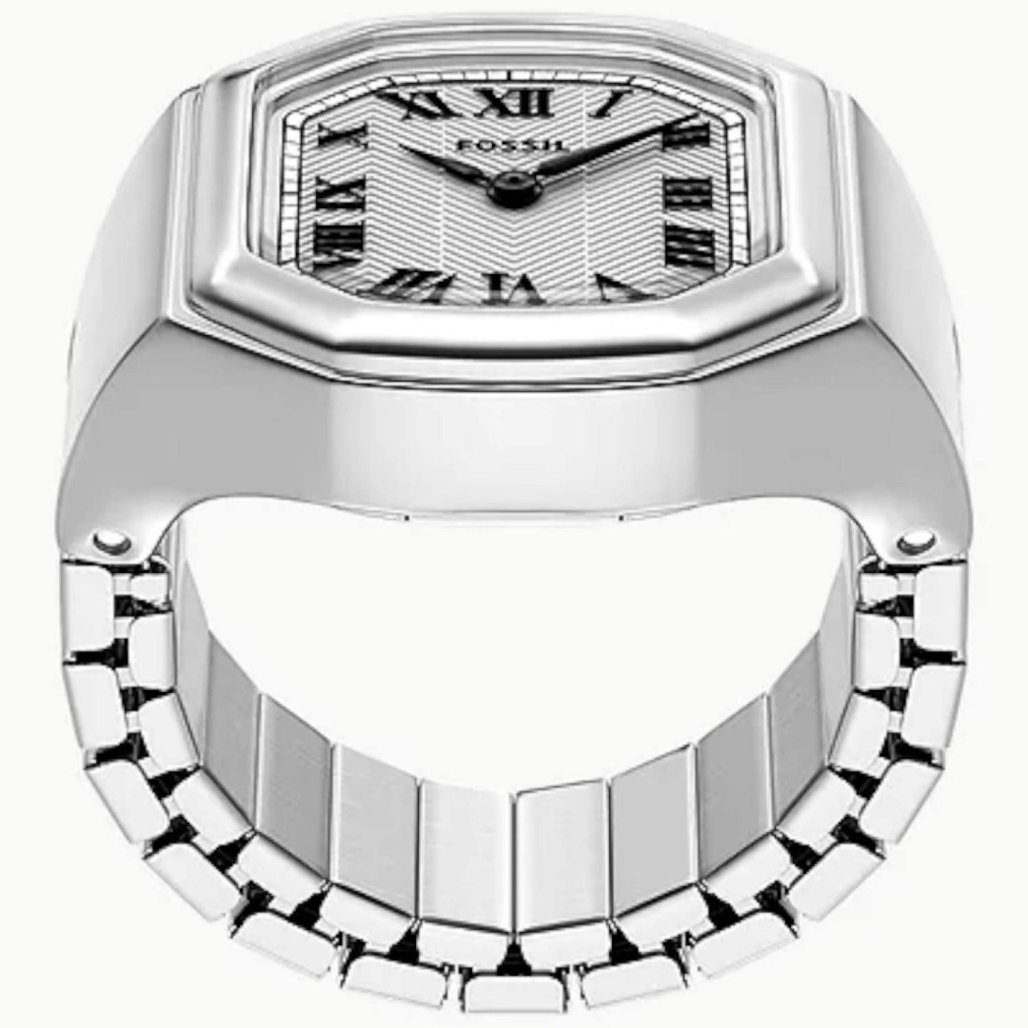 Fossil Harlow Watch Ring 17mm Stainless Steel - ES5482 Fossil Harlow ES5482 17mm stainless steel watch ring with expansion band