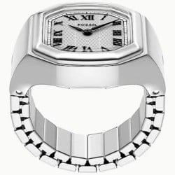 Fossil Harlow Watch Ring 17mm Two-Hand Stainless Steel-ES5482
