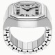 Fossil Harlow Watch Ring 17mm Stainless Steel - ES5482 Fossil Harlow ES5482 17mm stainless steel watch ring with expansion band