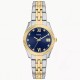 Fossil Scarlette ES5443 Two-Tone Ladies Watch Fossil Scarlette ES5443 two tone ladies watch with blue dial and date window