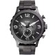 JR1437 Fossil Nate Chronograph Smoke Watch. Our favourite military-inspired watch has a striking, masculine vibe that makes it a perfect addition to your casual closet. Oversized lugs and a gray degrade dial add a refined look. This Nate watch also featur