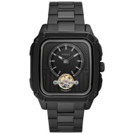 ME3238 Fossil Inscription Automatic Black Stainless Steel Watch ME3238 Fossil Inscription Automatic Black Stainless Steel Watch