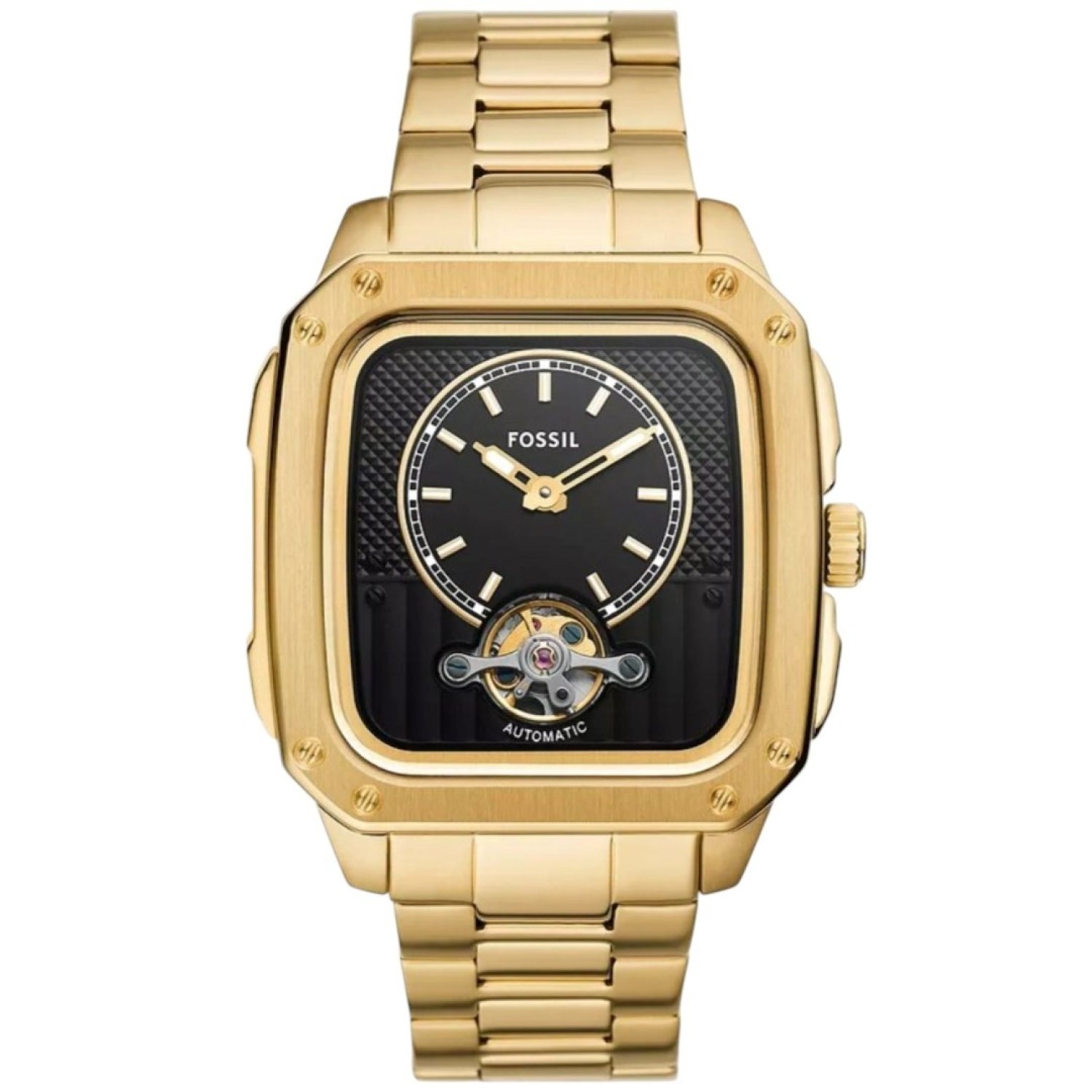 ME3239 Fossil Inscription Automatic Gold-Tone Watch by Fossil Watches in New Zealand - Buy Men’s and Women’s Watches Online 