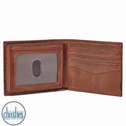 ML3644200 Fossil Quinn Flip ID Bifold Congac