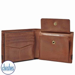 ML3653200 Fossil Quinn Large Coin Pocket Bifold Brown