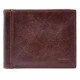 Ingram RFID Bifold with Flip ID - ML3784200 – Fossil Watches in New Zealand Ingram RFID Bifold with Flip ID - ML3784200 by Fossil Watches in New Zealand | Open brown leather wallet featuring multiple card slots and a transparent ID window.