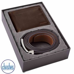 MLG0658201 Fossil Derrick Bifold w/ Flip ID and Belt Gift Set