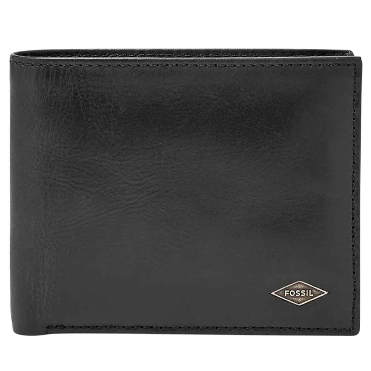 Ryan RFID Passcase Black Wallet ML3829001 – Fossil Watches in New Zealand Ryan RFID Passcase Black Wallet ML3829001 – Open black leather wallet featuring multiple card slots, a transparent ID window, and a passcase insert for additional storage