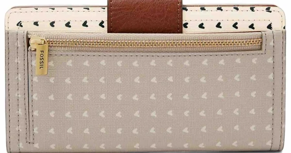 SL7827745 Fossil Logan RFID Tab Clutch Hearts