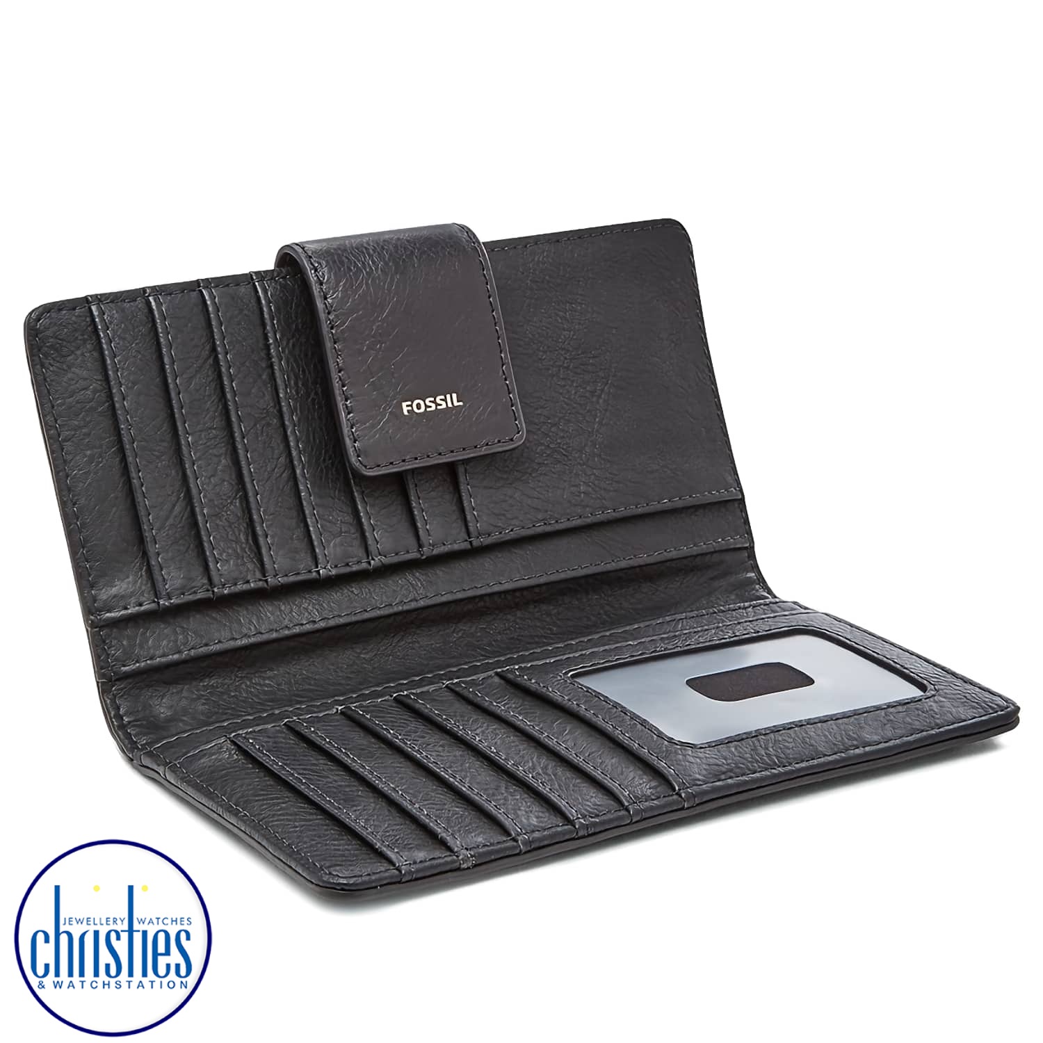 SL7830001 Fossil Logan RFID Tab Clutch Black SL7830001 Fossil Logan RFID Tab Clutch Black. Fossil's Fossil Logan Tab Hearts Clutch with RFID protectionAfterpay - Split your purchase into 4 instalments - Pay for your purchase over 4 instalments, due every two weeks.