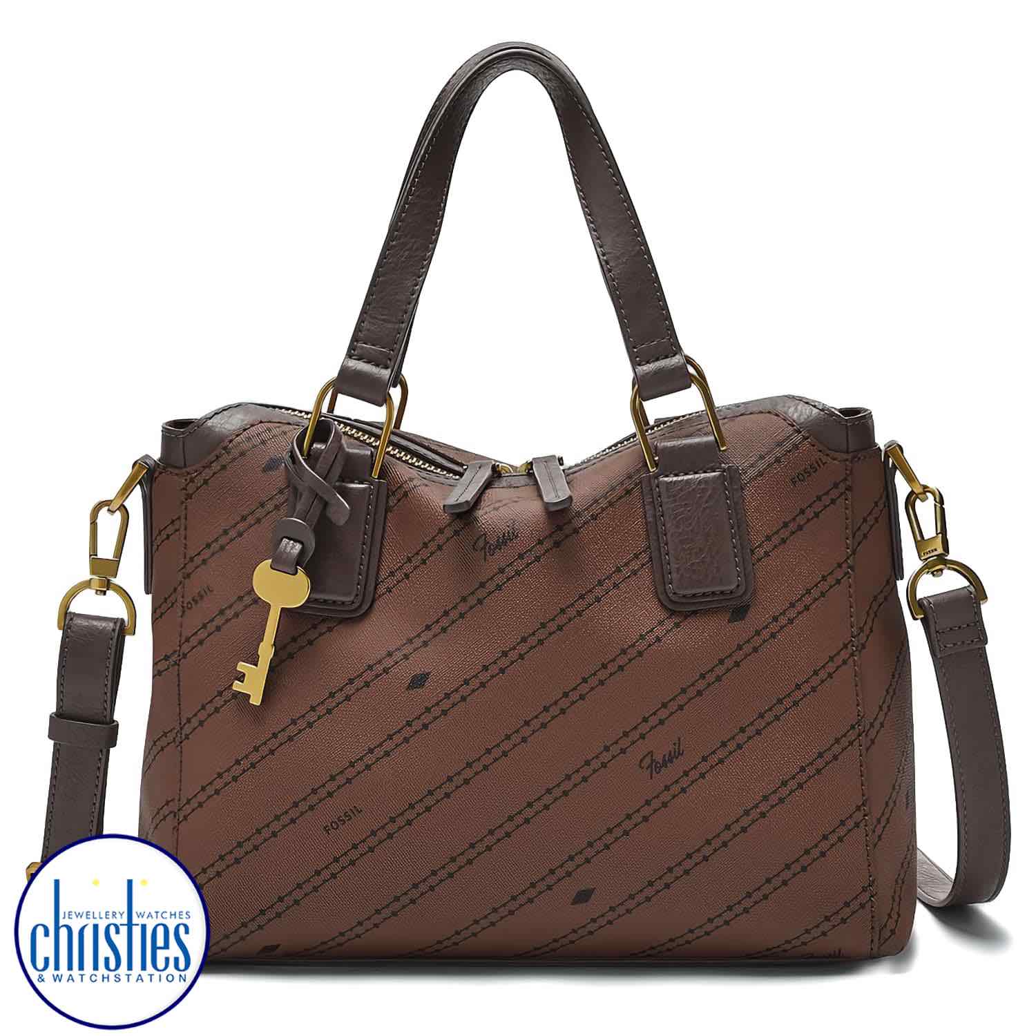 ZB1574199 Fossil Jacqueline Satchel. A beautifully made satchel from Fossil that is a good size for everyday useAfterpay - Split your purchase into 4 instalments - Pay for your purchase over 4 instalments, due every two weeks.