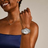 ES3202 Fossil Riley Multifunction Silver Tone Watch