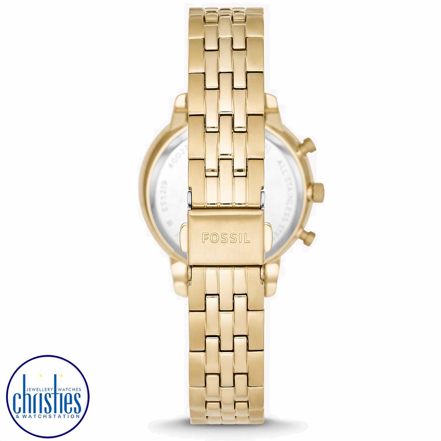 Christies Jewellery - ES5219 Fossil Neutra Three-Hand Gold-Tone Stainless Steel Watch ES5219 Fossil Neutra Three-Hand Gold-Tone Stainless Steel Watch Afterpay - Split your purchase into 4 instalments - Pay for your purchase over 4 instalments, due every two weeks.