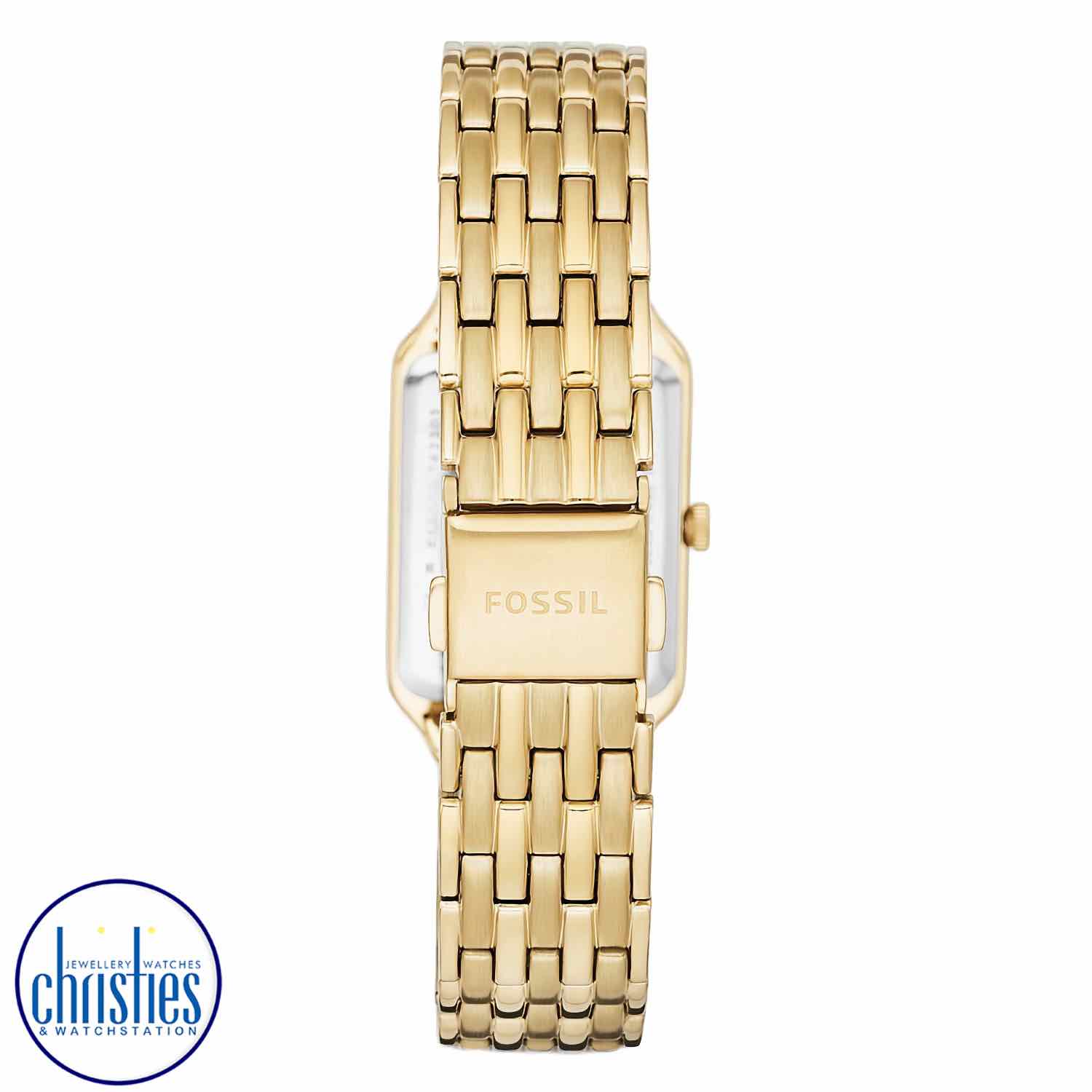 ES5220 Fossil Raquel Gold-Tone Watch ES5220 Fossil Raquel Gold-Tone Watch. ES5220 Fossil Raquel Three-Hand Date Gold-Tone Stainless Steel WatchAfterpay - Split your purchase into 4 instalments - Pay for your purchase over 4 instalments, due every two weeks.