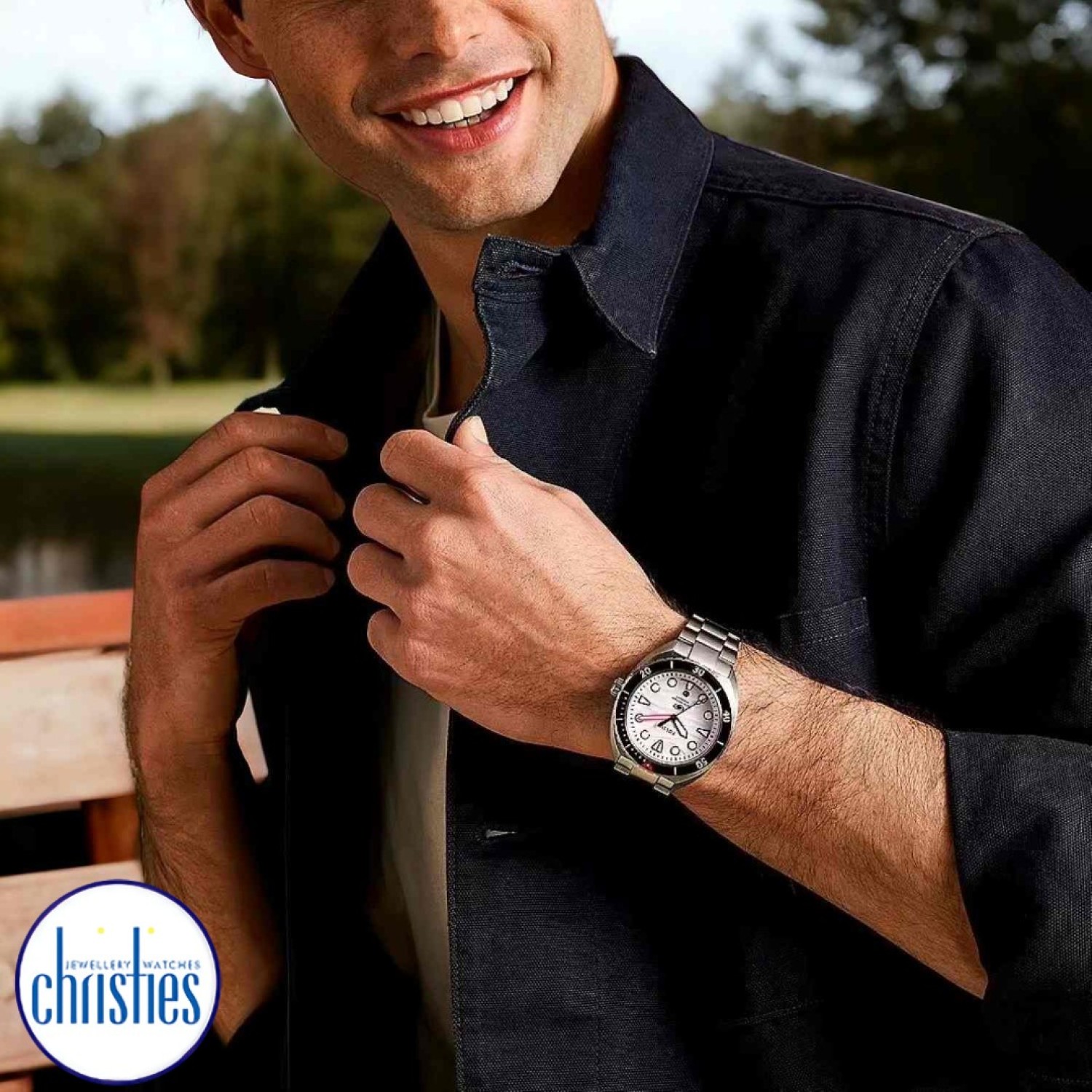 Christies Jewellery - FS6063 Fossil Breaker White Dial Watch Watches Auckland NZ FS6063 Fossil Breaker White Dial Watch FS6063 Fossil Watches in New Zealand - Buy Men’s and Women’s Watches Online - Free Delivery and Afterpay Options