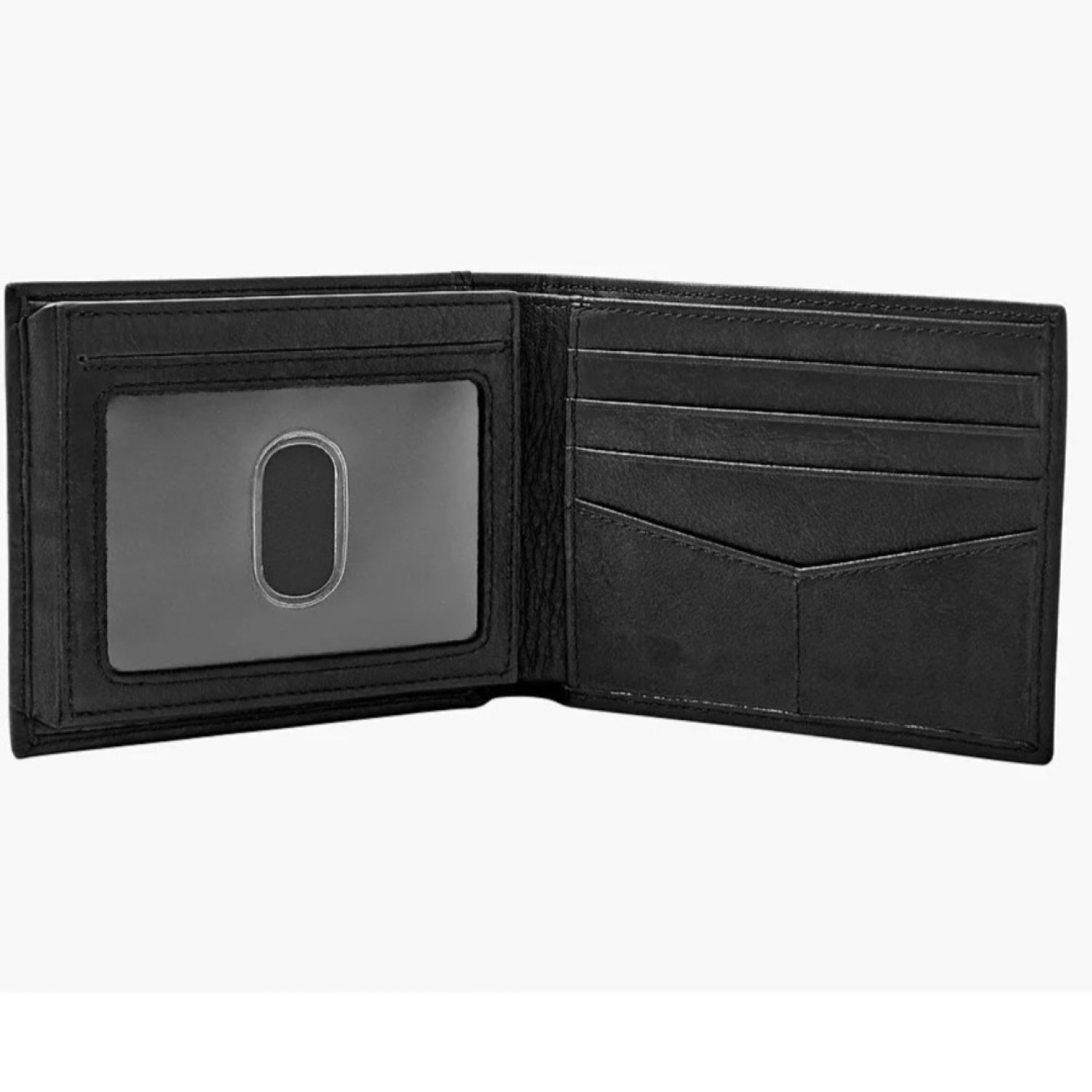 Ingram Leather RFID Bifold with Flip ID Wallet – Fossil Watches in New Zealand Ingram Leather RFID Bifold with Flip ID Wallet | Black Leather wallet with flip ID