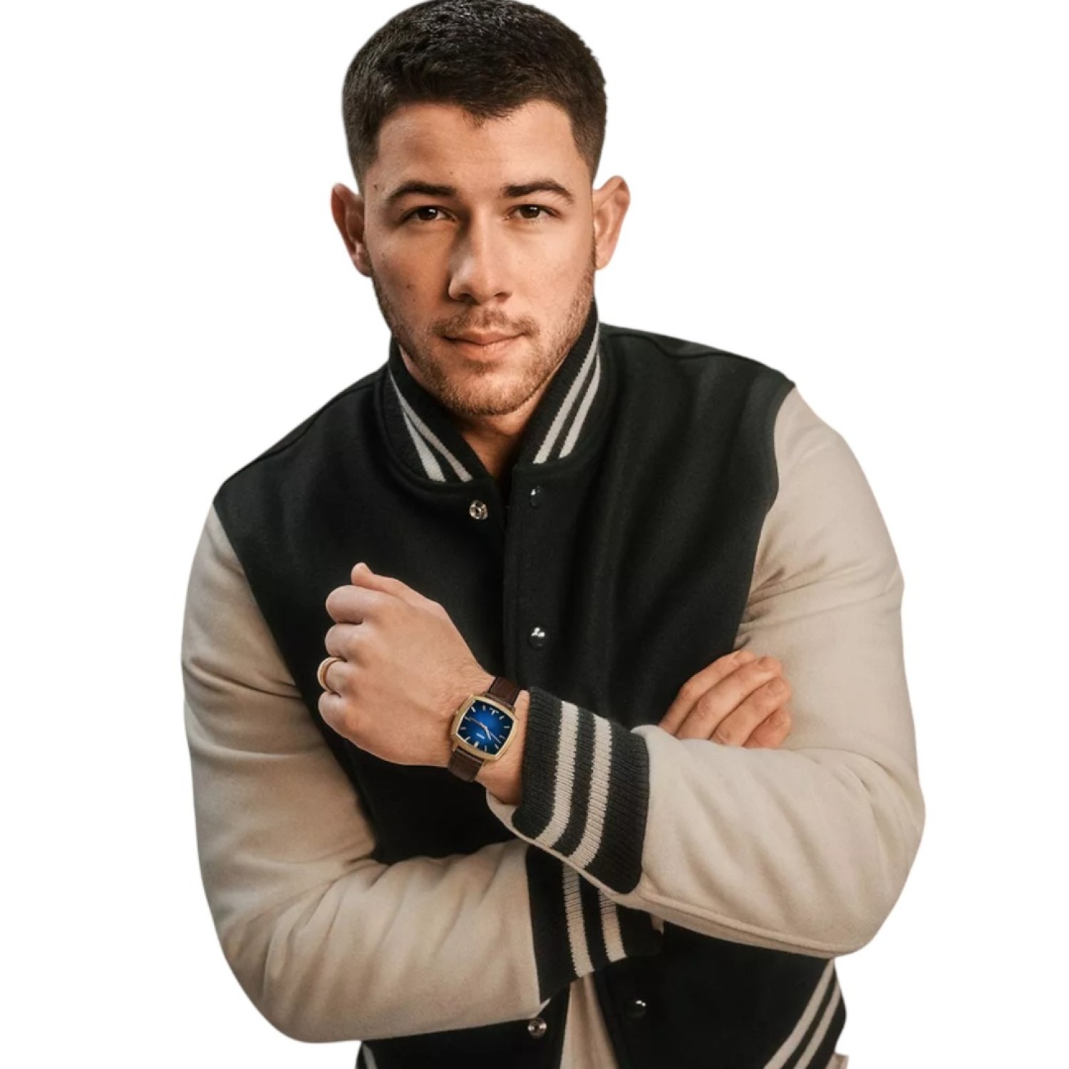 LE1215 Nick Jonas x Fossil Machine Luxe Blue Vignette Watch by Fossil