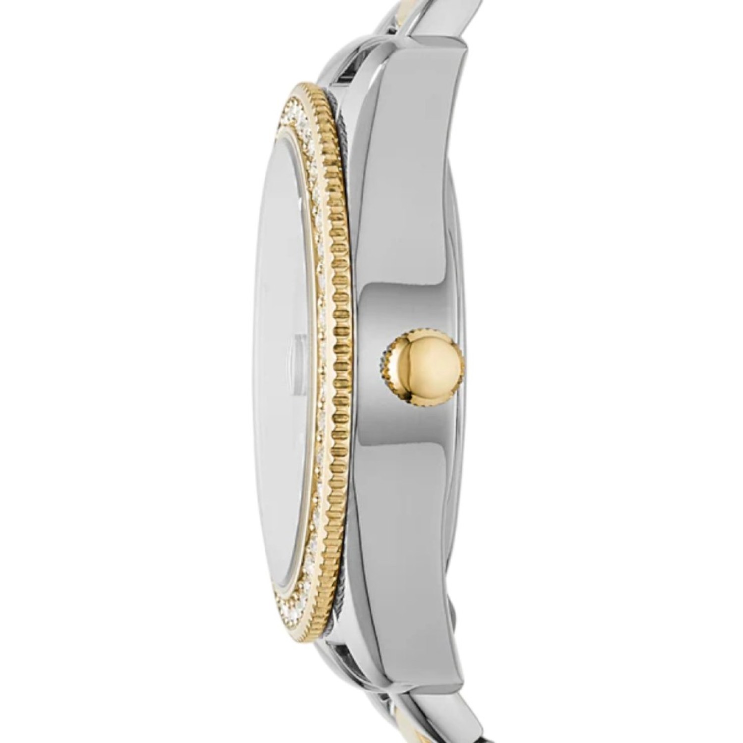 ES4319 Fossil Scarlette Mini Three-Hand Date Two-Tone Stainless Steel Watch by Fossil