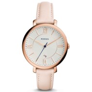 ES3988P Fossil Jacqueline Date Blush Leather Watch ES3988P Fossil Jacqueline Date Blush Leather Watch
