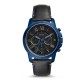 FS5342P Fossil Grant Chronograph Watch. Fossils Grant chronographs stealth-inspired colour palette receives an update with a black-out dial and polished blue steel case. 3 Months No Payments and Interest for Q Card holders LAYBUY - Pay it easy, in @christ