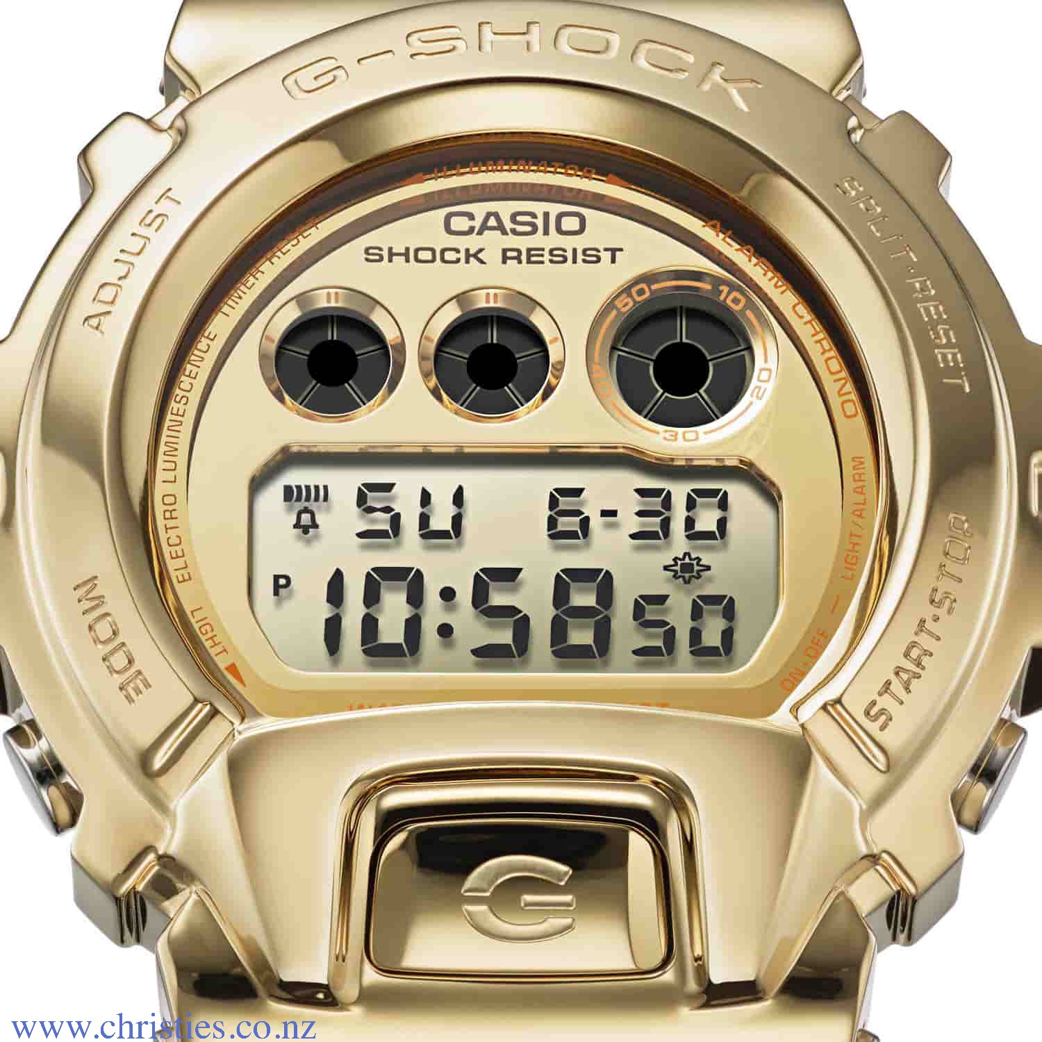 GM6900SG-9 G-Shock Gold Ingot Series Watch GM-6900SG-9 GM6900SG-9 G-Shock Gold Ingot Series Watch. Introducing three additions to the G-SHOCK Metal Covered lineup with stainless steel bezels that have been designed based on a GOLD INGOT motif. Base models are the digital-analog combination GM-110, the GM-5600