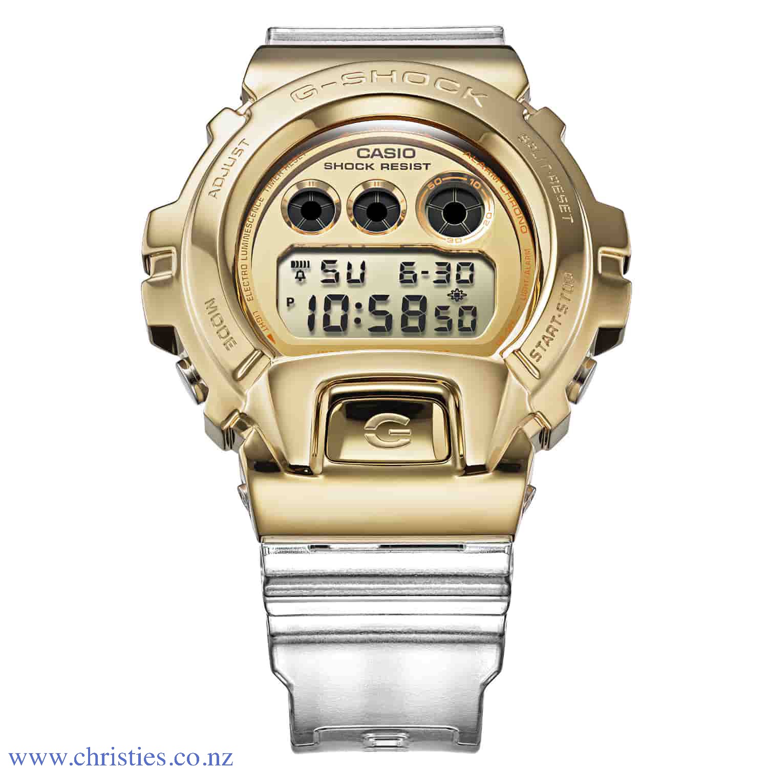 GM6900SG-9 G-Shock Gold Ingot Series Watch GM-6900SG-9 GM6900SG-9 G-Shock Gold Ingot Series Watch. Introducing three additions to the G-SHOCK Metal Covered lineup with stainless steel bezels that have been designed based on a GOLD INGOT motif. Base models are the digital-analog combination GM-110, the GM-5600