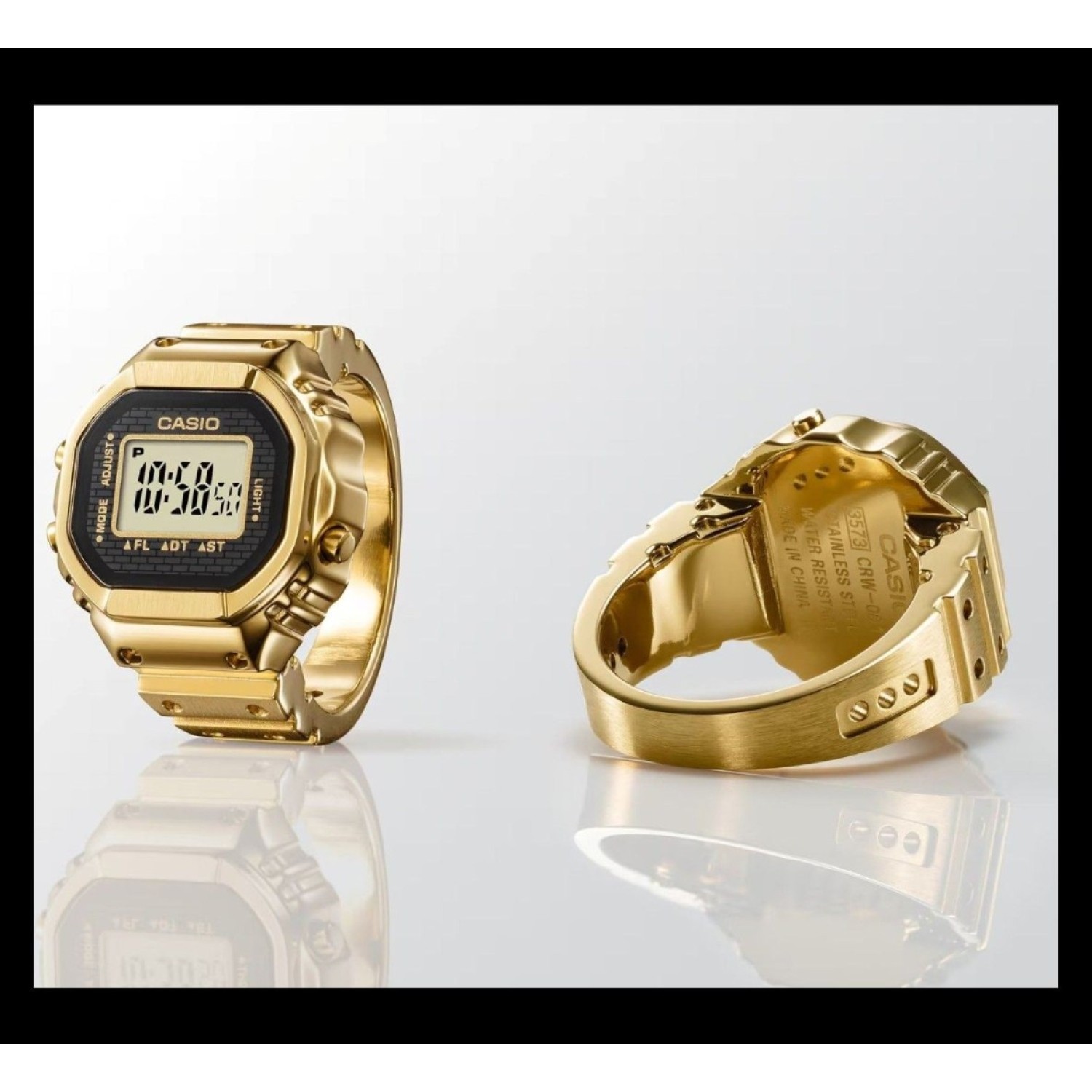 Casio CRW001G-9D Ring Watch – G-Shock Miniature Masterpiece | Holiday Sale + Free NZ Delivery Casio CRW001G-9D Gold Ring Watch – Miniature G-Shock Masterpiece