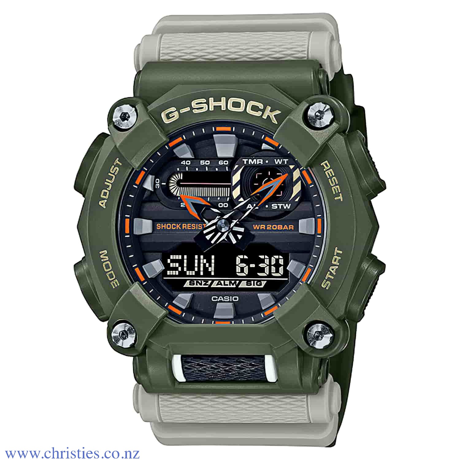 GA900HC-3A Casio G-Shock Watch Hidden Coast Series. HIDDEN COAST Theme Series - This new colour model was designed under the theme of exploration of an unknown coastal region. This new lineup is based on the powerful GA-900. The GA-900HC is made entirely 