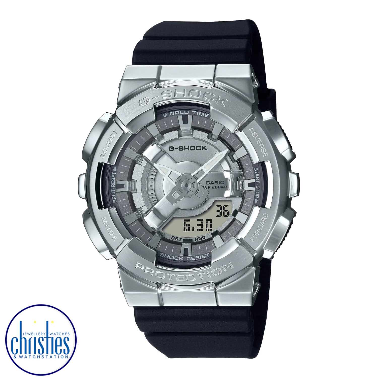 GM-S110-1A G-Shock ANA-DIGI  Watch. Go metal-clad in total comfort — with the popular GM-110 analog-digital combination G-SHOCK, now in an even slimmer, more compact construction. Baby-G watches price