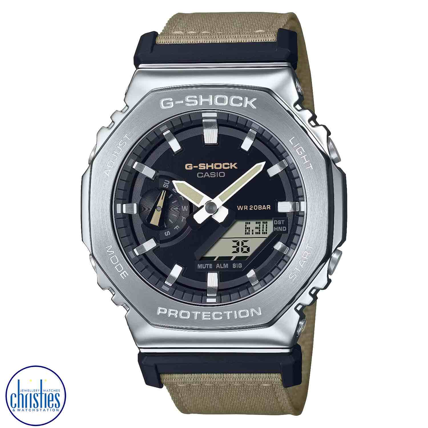 Christies Jewellery - GM2100C-5A G-Shock Military Field Watch Style with Cloth Band Watch GM2100C-5A G-Shock Military Field Watch Style with Cloth Band Watch. Experience the GM2100C-5A G-Shock Military Field Watch Style with Cloth Band Watch, now available at Christies.
