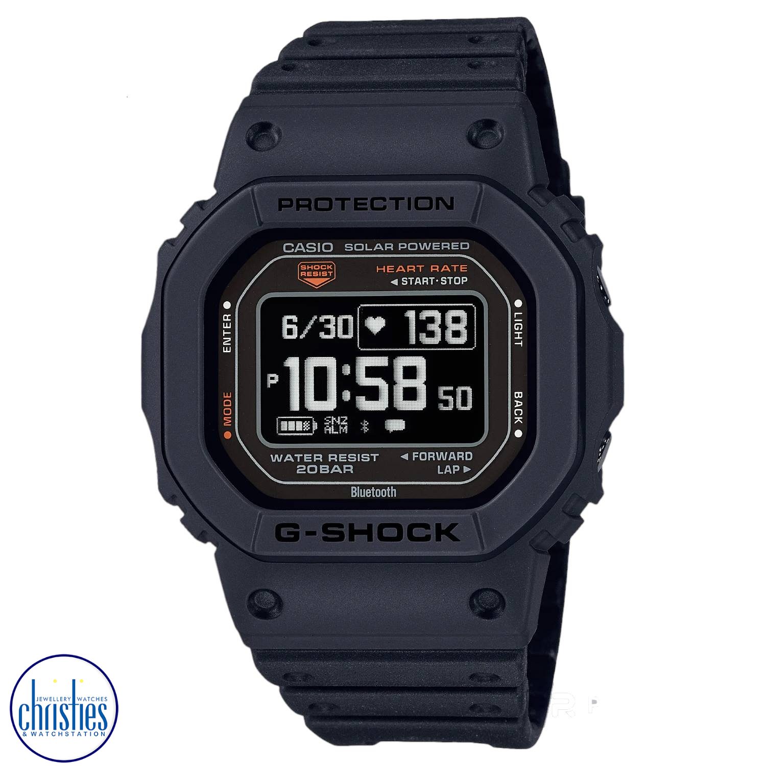Christies Jewellery - DWH5600-1D G-Shock Heart Rate Monitor Watches DWH5600-1D G-Shock Heart Rate Monitor Watches DW-H5600-1 diamond jewellery