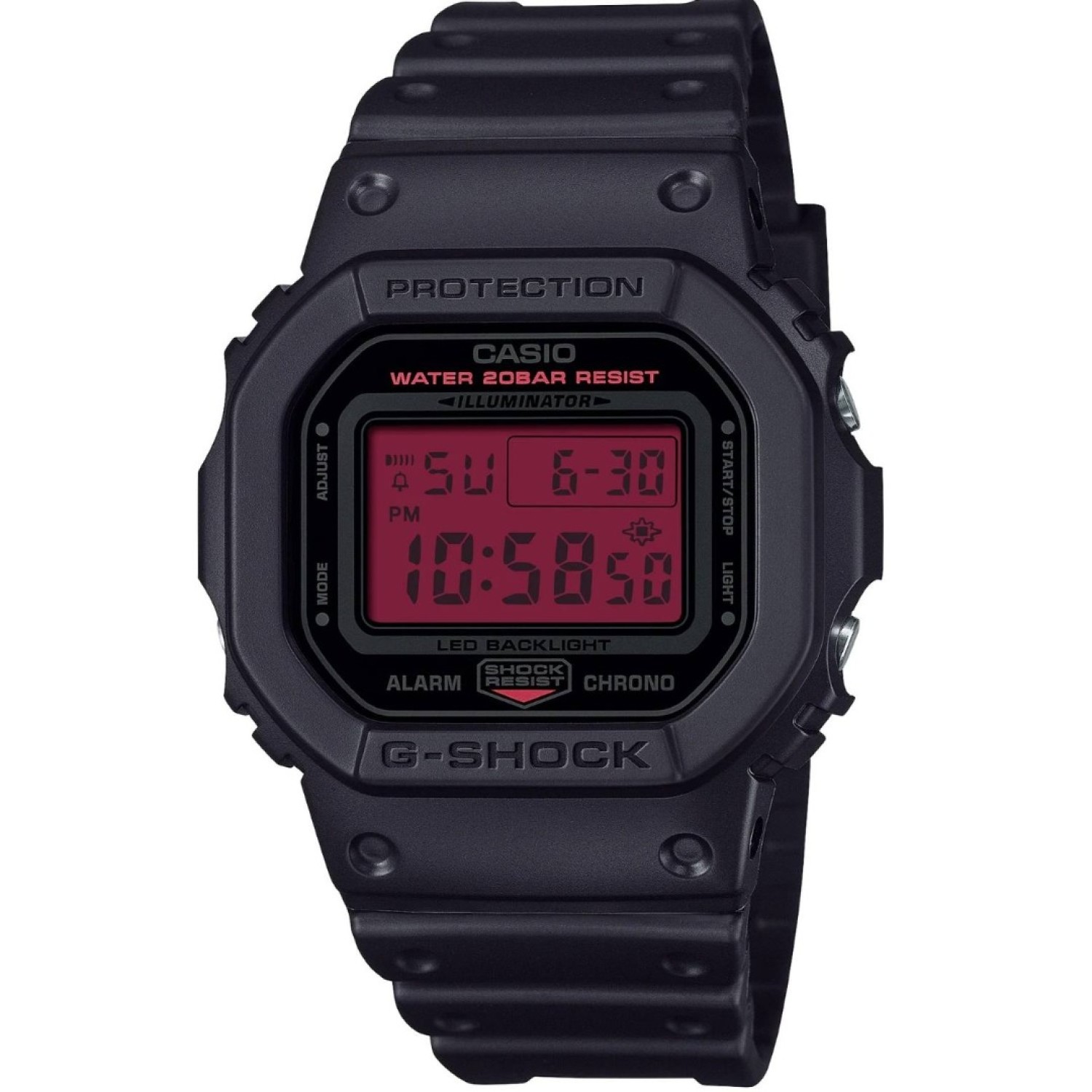 DW5600BBR-1D G-Shock Black and Bold Red Watch – G-Shock DW5600BBR-1D G-Shock Black and Bold Red Watch by G-Shock | G-SHOCK Black and Bold Red