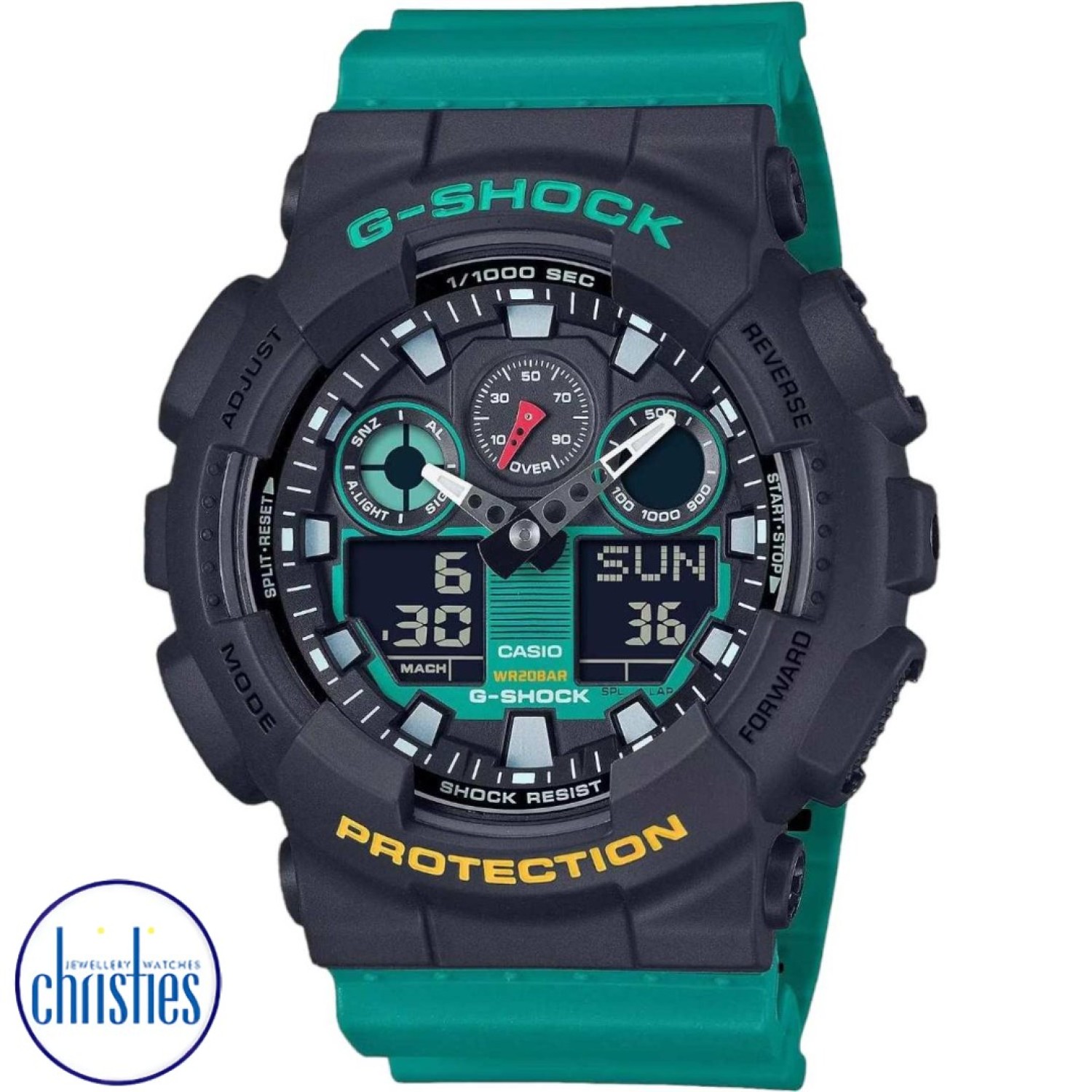 GA100MT-1A3 G-Shock Analog-Digital GA-100MT-1A3 G-Shock Christmas Sale | FREE Delivery | Gear up for the holidays with G-Shock: rugged precision meets festive discounts for a timepiece that stands out.