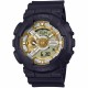 Christies Jewellery - GA110CD-1A9 G-Shock Analog-Digital Watch Auckland NZ GA110CD-1A9 G-Shock Analog-Digital Watch with black resin case and gold-tone details