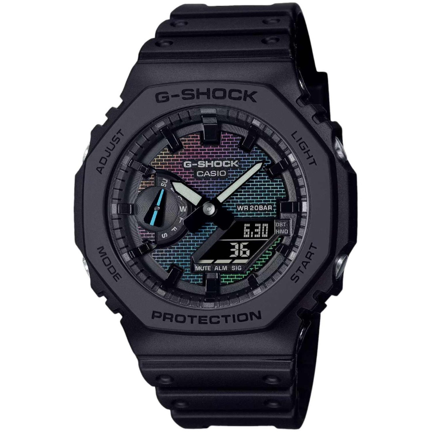 GA2100RW-1A G-Shock Brick Wall Rainbow Edition Watch GA-2100RW-1 G-Shock 