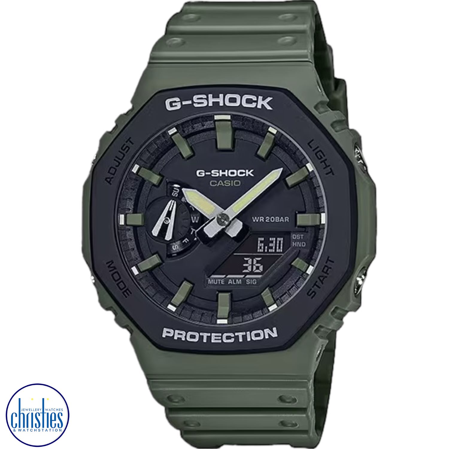 Christies Jewellery - GA2110SU-3A G-SHOCK Carbon Core Watch Watches Auckland NZ GA2110SU-3A G-SHOCK Carbon Core Watch GA-2110SU-3A Watches Auckland