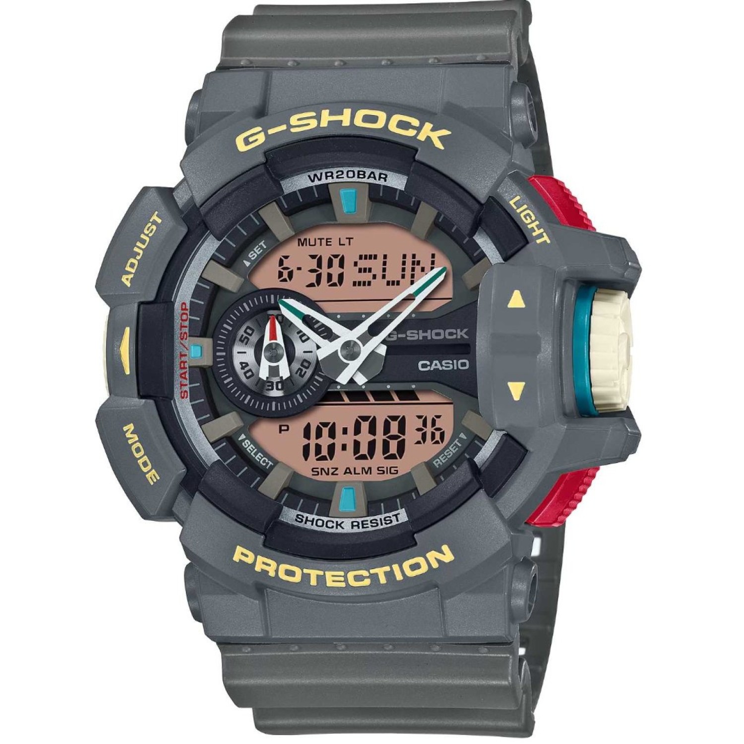 Christies Jewellery - GA400PC-8A G-Shock Analogue-Digital Watch Auckland NZ GA400PC-8A G-Shock Analogue-Digital Watch GA-400PC-8 G-Shock in Grey colour casing