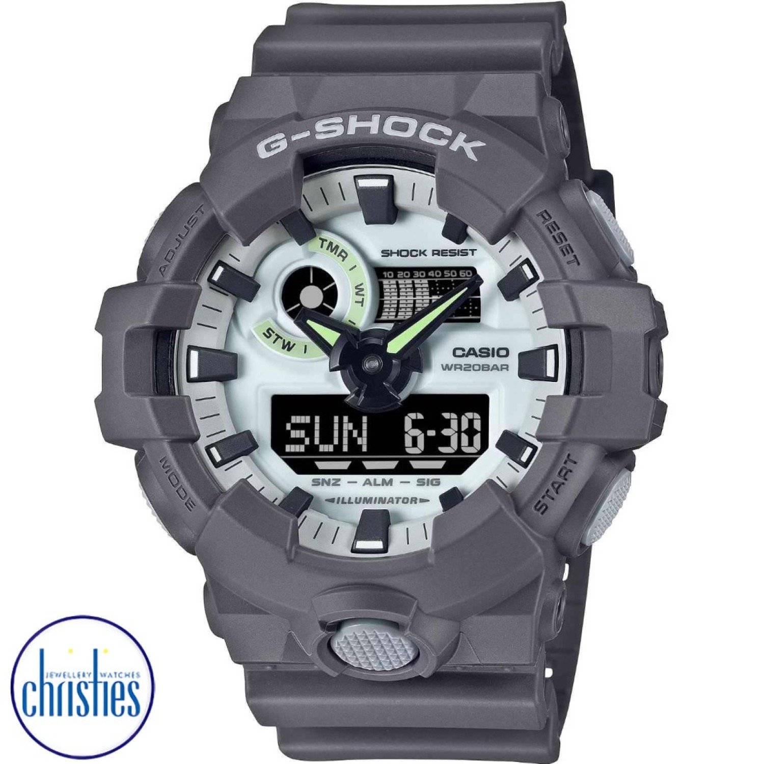 GA700HD-8A G-Shock Hidden Glow Series Watch | FREE Delivery | G-Shock: rugged precision meets festive discounts for a timepiece that stands out.