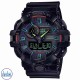 GA700RGB-1A Casio G-SHOCK Virtual Rainbow Series Watch. Step into the world of Virtual Rainbow, Where cyber tech and toughness flow, Bold looks in prisms of cool colour, Lighting up the darkness like no other.