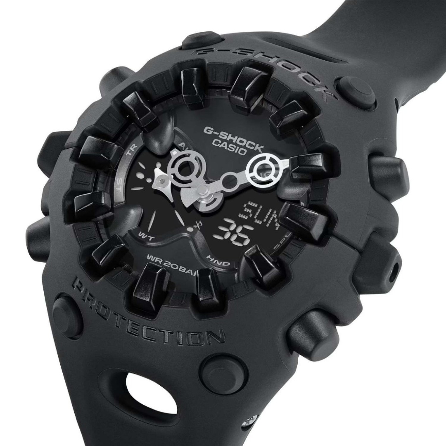 GAV01-1A Casio G-Shock Analog-Digital Watch – Shock Resistant, Full-Screen LCD, Metallic Openwork Dial GAV01-1A Casio G-Shock Analog-Digital Watch – Shock Resistant, Full-Screen LCD, Metallic Openwork Dial, Water-Resistant