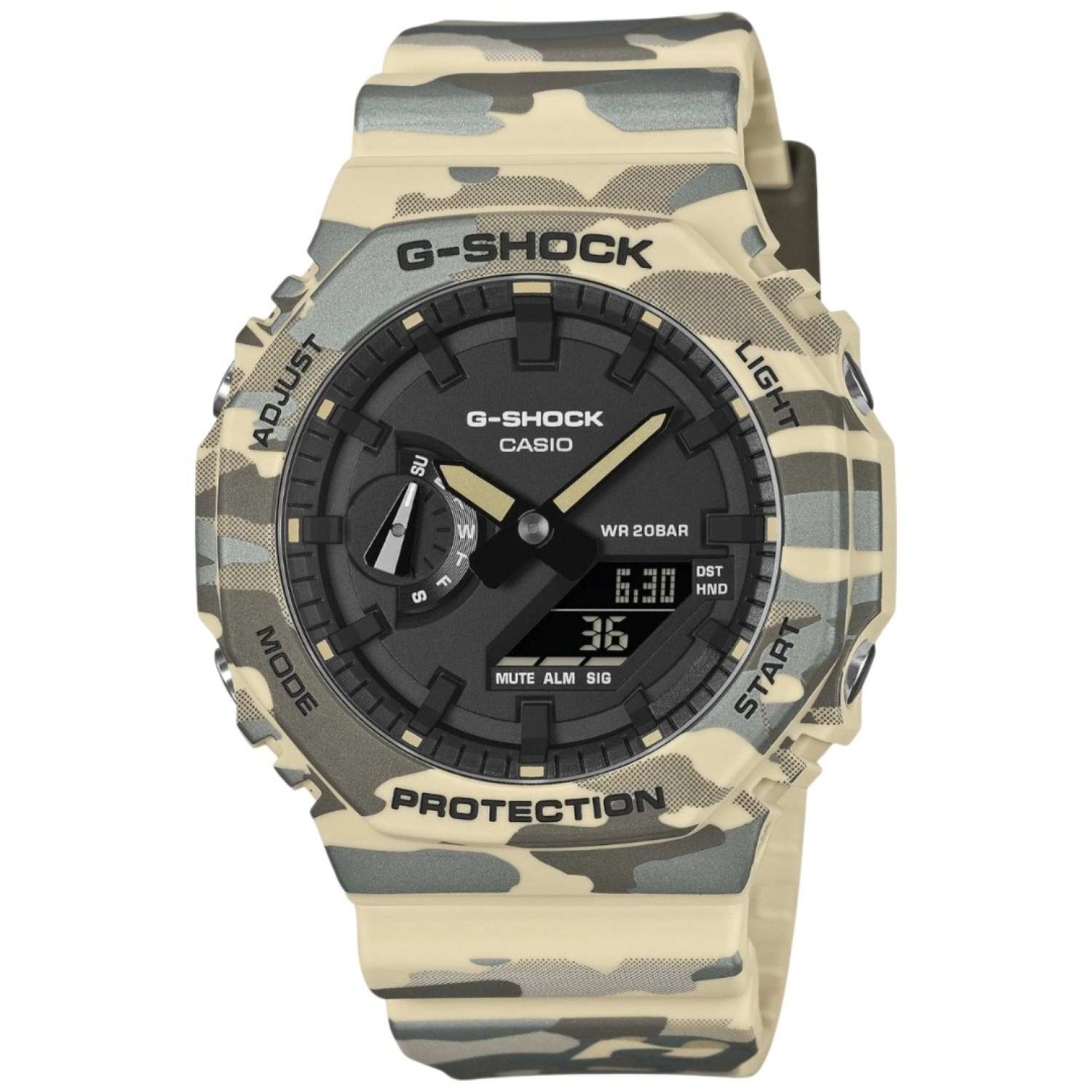 GA2100CM-5A G-Shock Digital-Analog Camouflage Watch – G-Shock GA2100CM-5A G-Shock Digital-Analog Camouflage Watch by G Shock