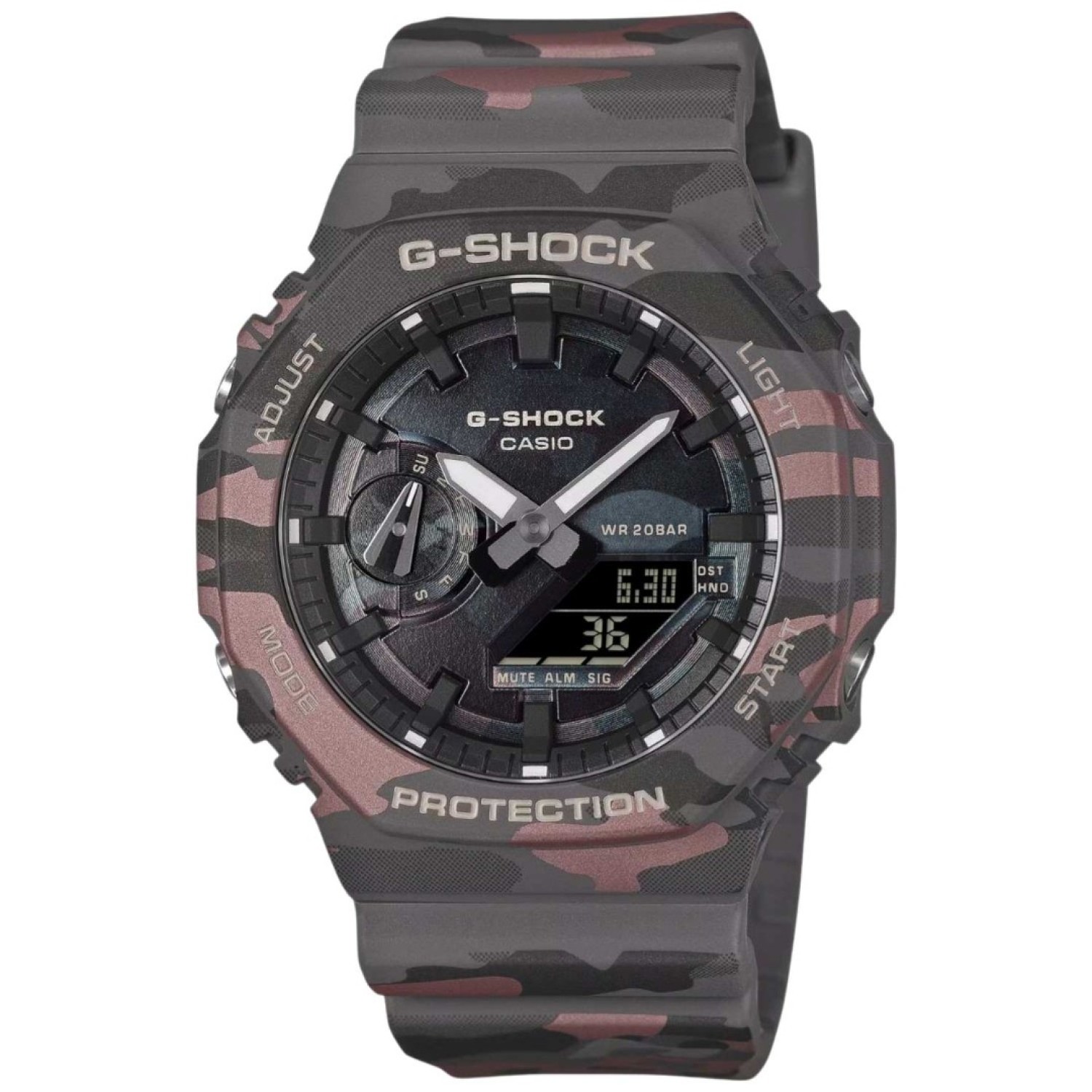 GA2100CMD-8A G-Shock Digital-Analog Camouflage Watch – G-Shock Christmas Sale GA2100CMD-8A G-Shock Digital-Analog Camouflage Watch by G Shock