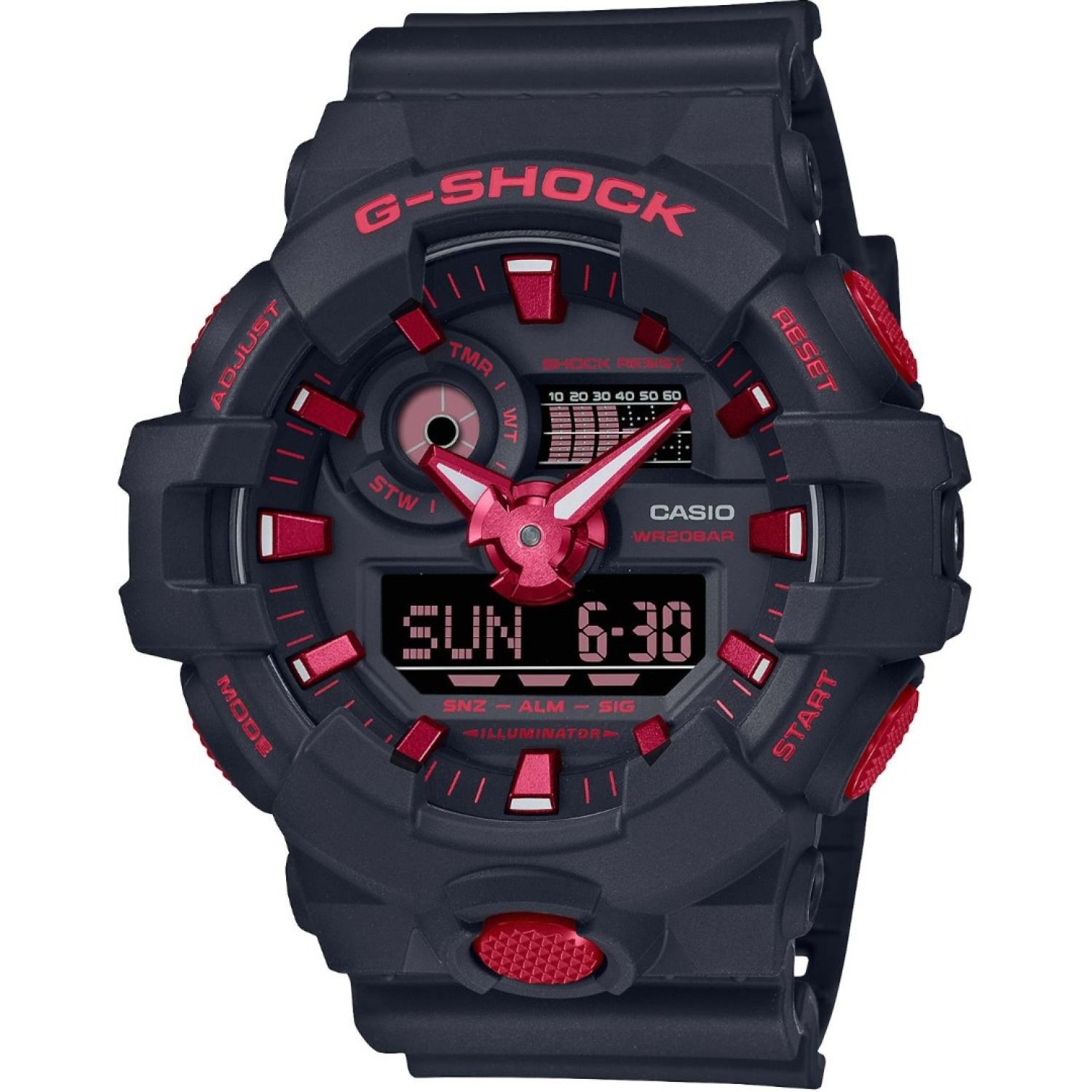 GA700BNR-1A Casio G-SHOCK Worldtime Watch g-shock prices nz GA700BNR-1A Casio G-SHOCK Worldtime Watch. Make a bold, powerful statement with the Ignite Red line in the iconic black and fiery red that embody the ultimate toughness of the G-SHOCK brand. g shock watches price