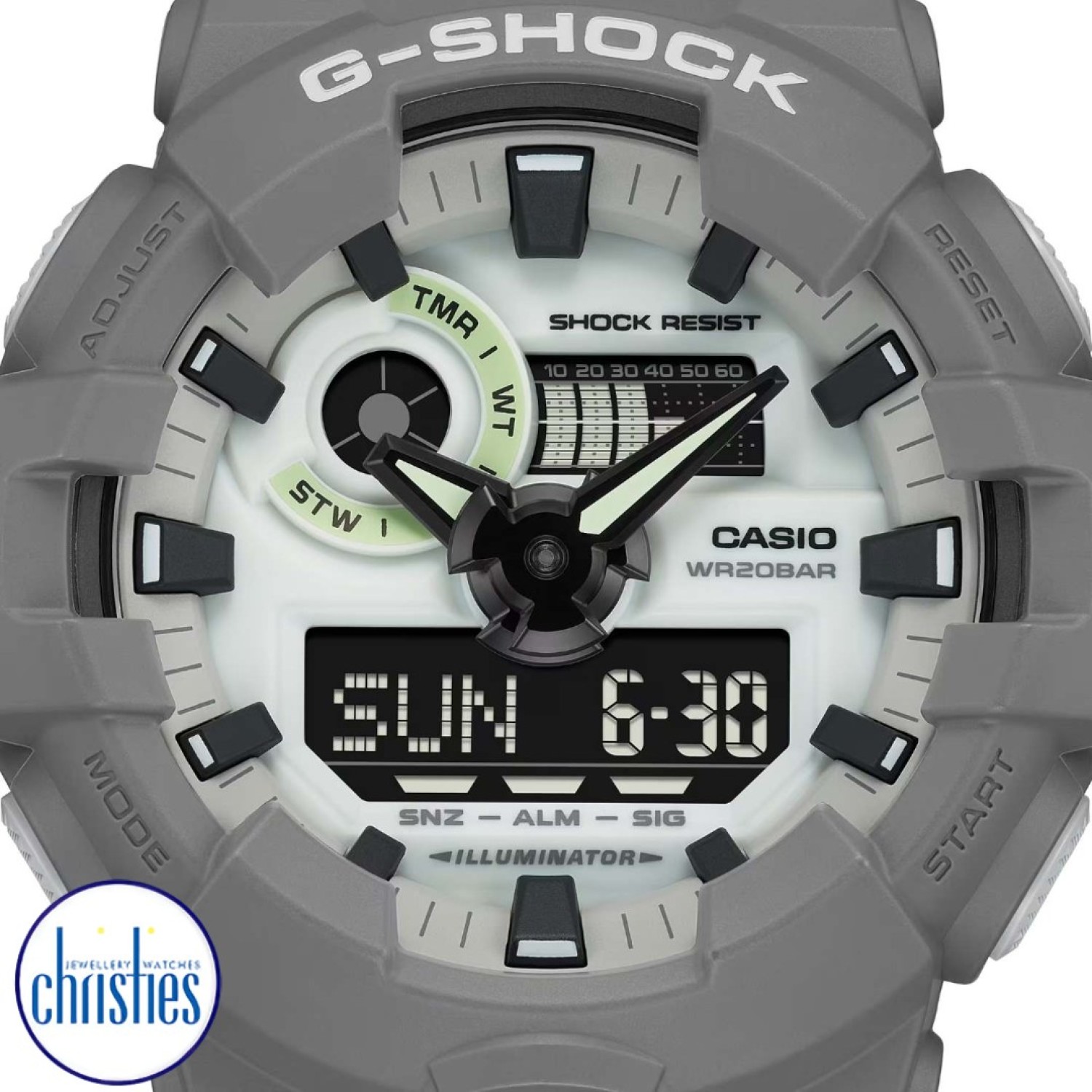 Christies Jewellery - GA700HD-8A G-Shock Hidden Glow Series Watch Watches Auckland NZ GA700HD-8A G-Shock Hidden Glow Series Watch | FREE Delivery | G-Shock: rugged precision meets festive discounts for a timepiece that stands out.