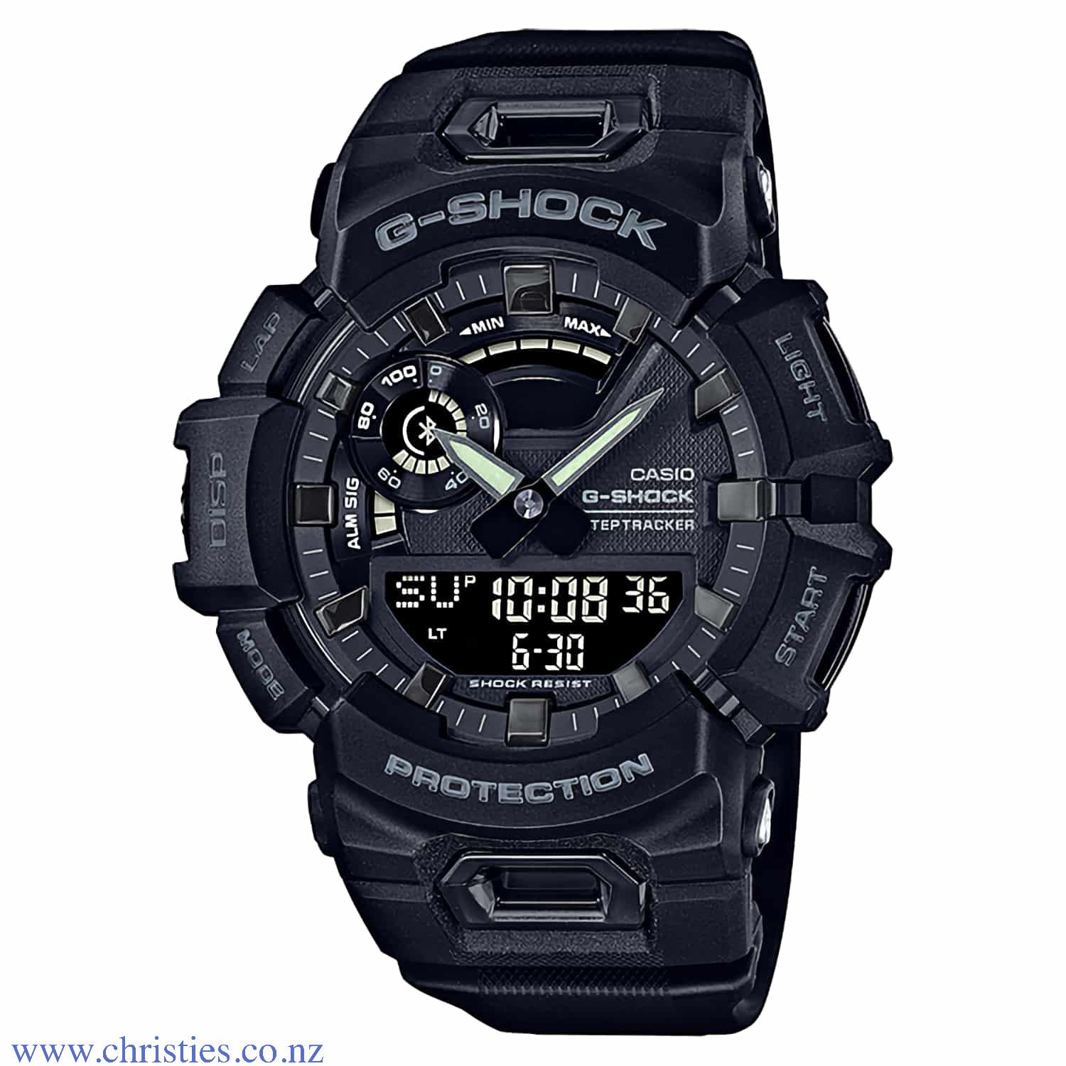 GBA900-1A G-SHOCK G-Squad Sports Watch. Introducing the latest G-SQUAD additions to the GBA-900 Series of Smartphone Link timepieces. This model can measure distance using an accelerometer while linked with the GPS function of a smartphone via Bluetooth®