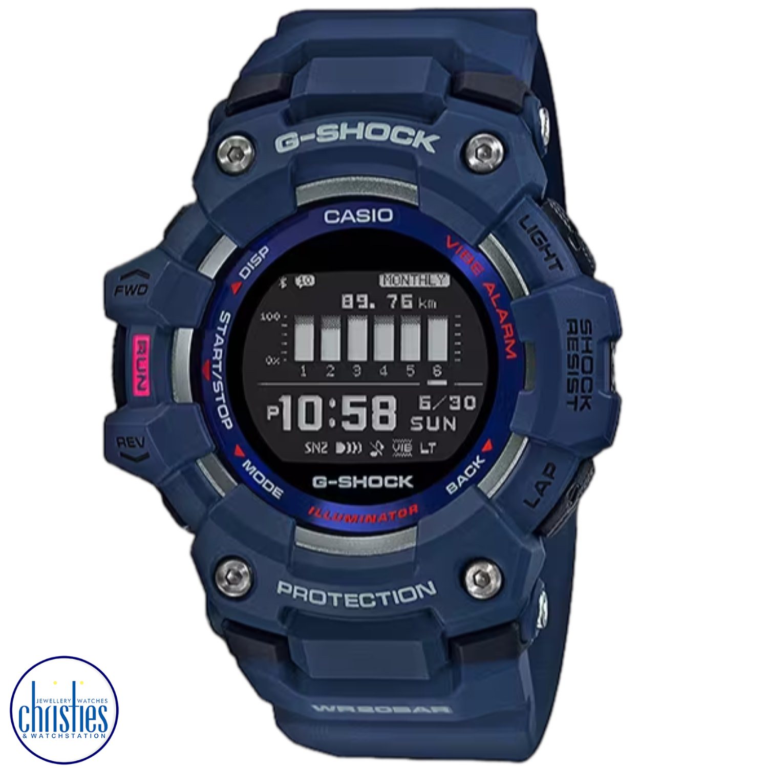 GBD100-2D G-Shock G-SQUAD Sports Watch GBD-100-2D diamond jewellery