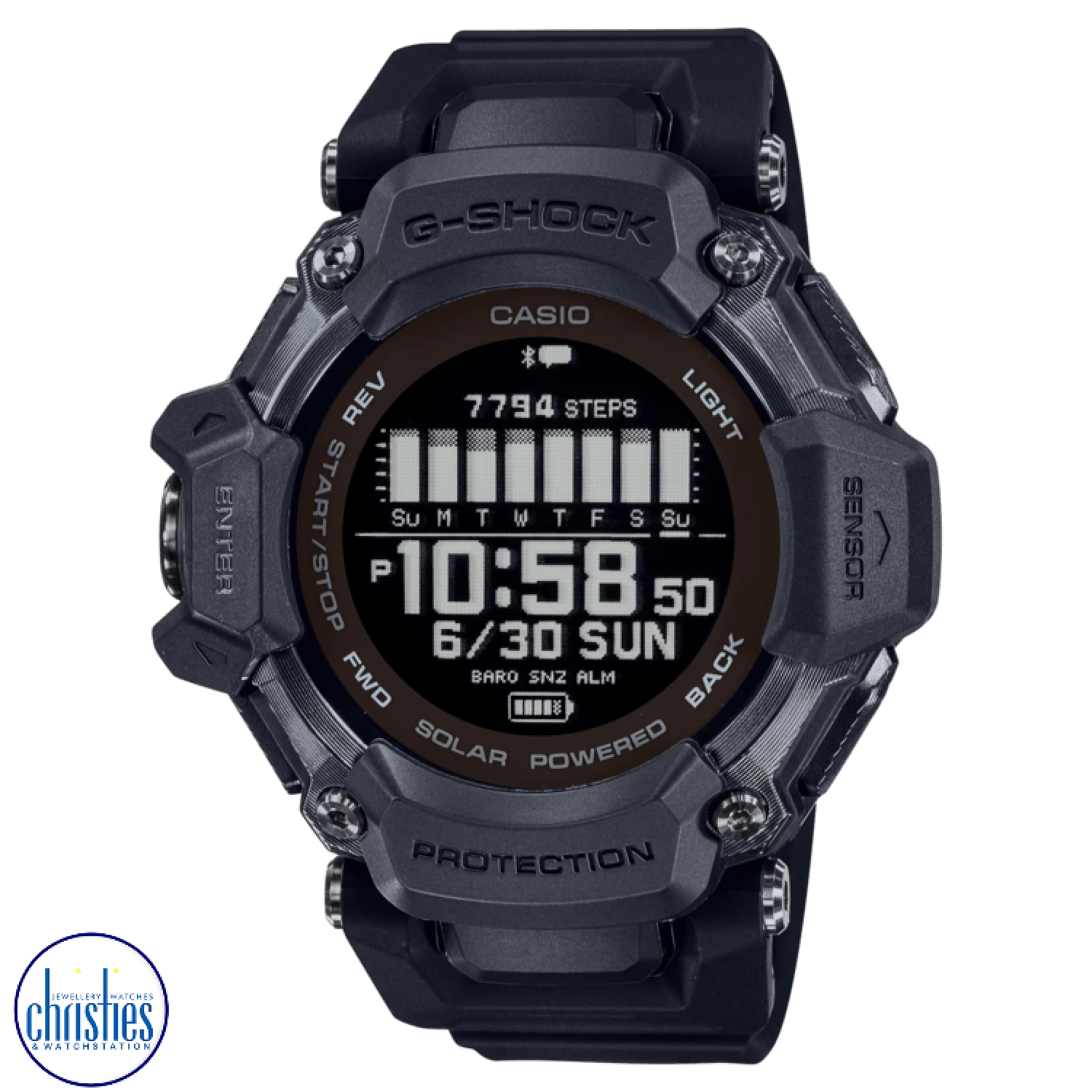Christies Jewellery - GBDH2000-1B G-Shock G-SQUAD GPS Sports Watch GBDH2000-1B G-Shock G-SQUAD GPS Sports Watch. Christies are excited to announce the launch of the GBD-H2000, the newest addition to the G-SQUAD series of watches.
